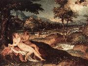 SUSTRIS, Lambert Landscape with Jupiter and Io wt oil painting reproduction